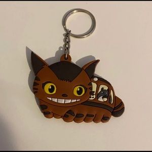 Totoro cat bus keychain